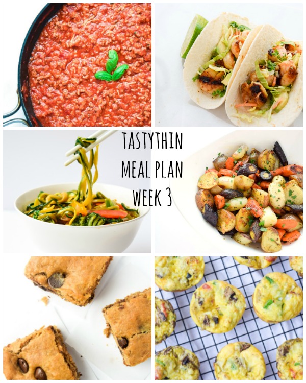 Tastythin Meal Plan (Week 3) • Tastythin