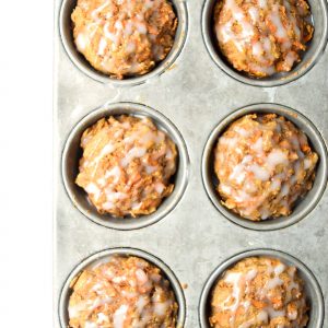 Skinny Carrot Cake Muffins - a healthier take on carrot cake, sweet enough for dessert and healthy enough for breakfast! | tastythin.com