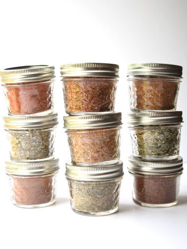 Homemade Seasoning Blends - Nine DIY Recipes - Add great flavor to your food and save money with these simple to make seasoning blends! Make great gifts too! | tastythin.com