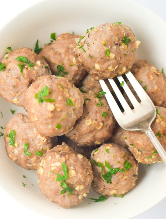 Gluten Free Mediterranean Turkey Meatballs tastythin