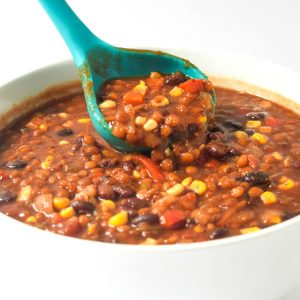 instant pot vegetarian lentil chili