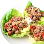 Asian Turkey Lettuce Wraps )Whole30 Paleo Keto)