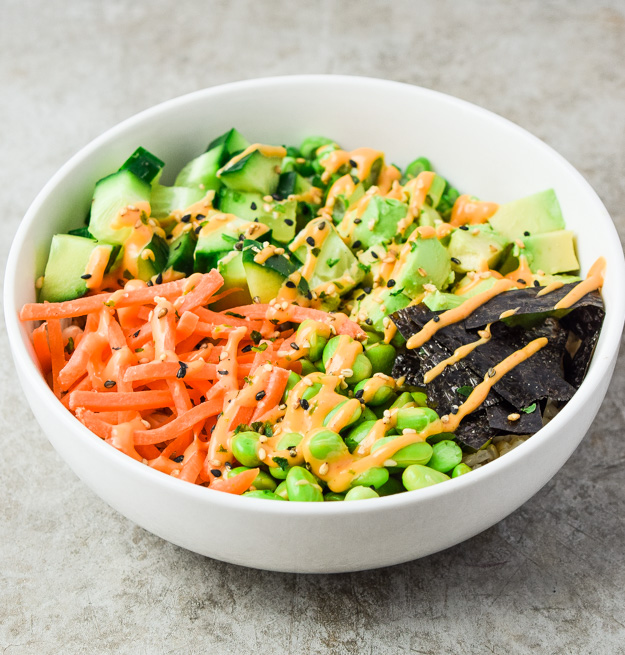 vegan sushi roll bowl recipe