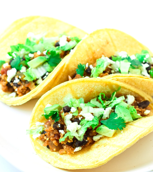 vegetarian black bean tacos