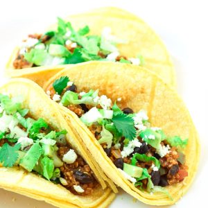 quinoa black bean tacos