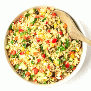 rainbow quinoa salad