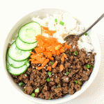 korean ground beef bowls