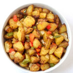 air fryer home fries in bowl